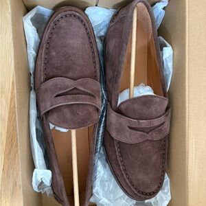Polo by Ralph Lauren Brown Suede Penny Loafers